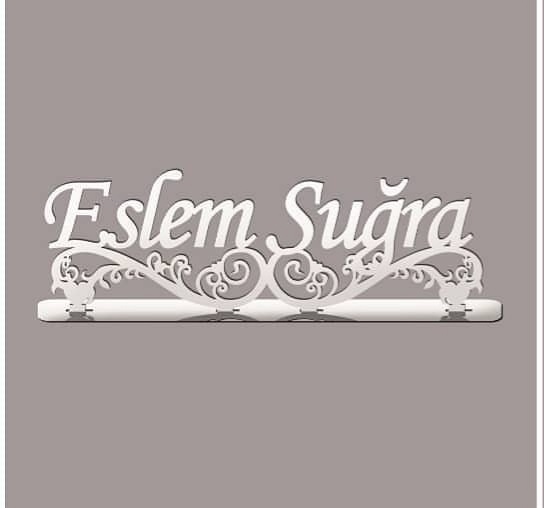 Pleksi Masa İsimlik Gümüş 