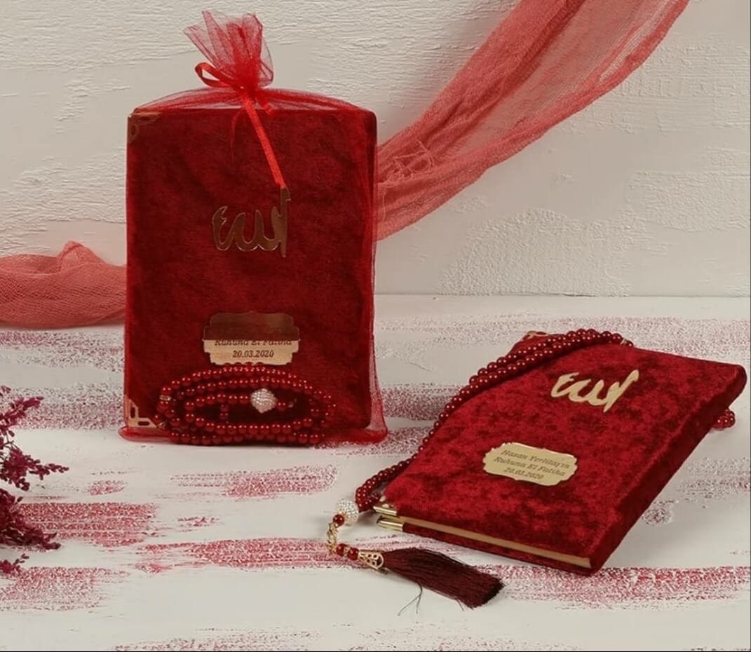 Tül Kesede Kadife Kaplı Yasini Şerif Set 03