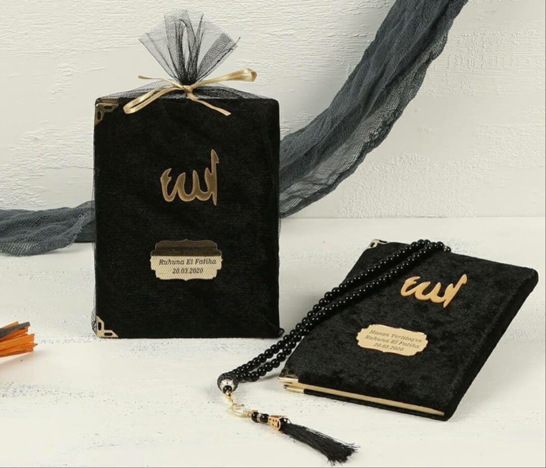 Tül Kesede Kadife Kaplı Yasini Şerif Set 05