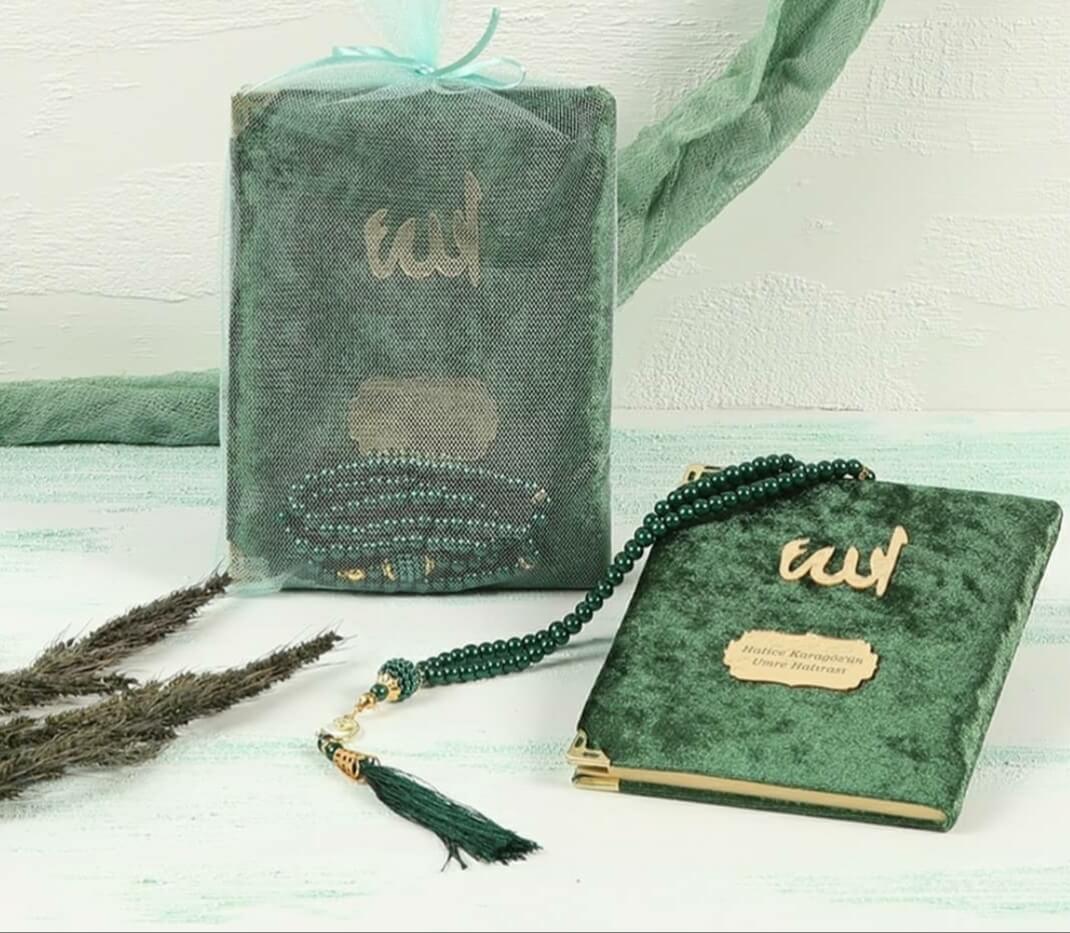 Tül Kesede Kadife Kaplı Yasini Şerif Set 06