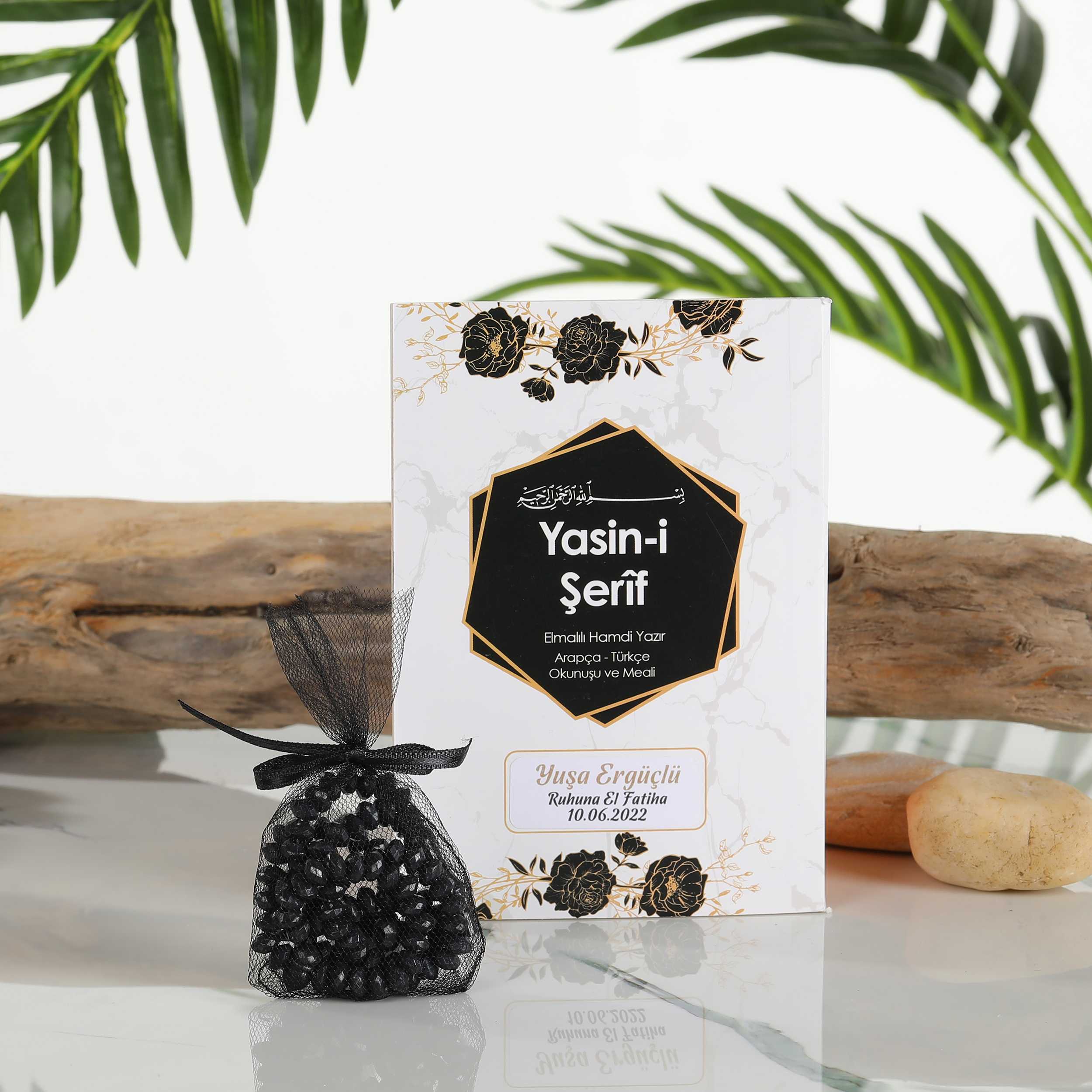 64 syf Altıgen Yasini Şerif 2 li set Siyah