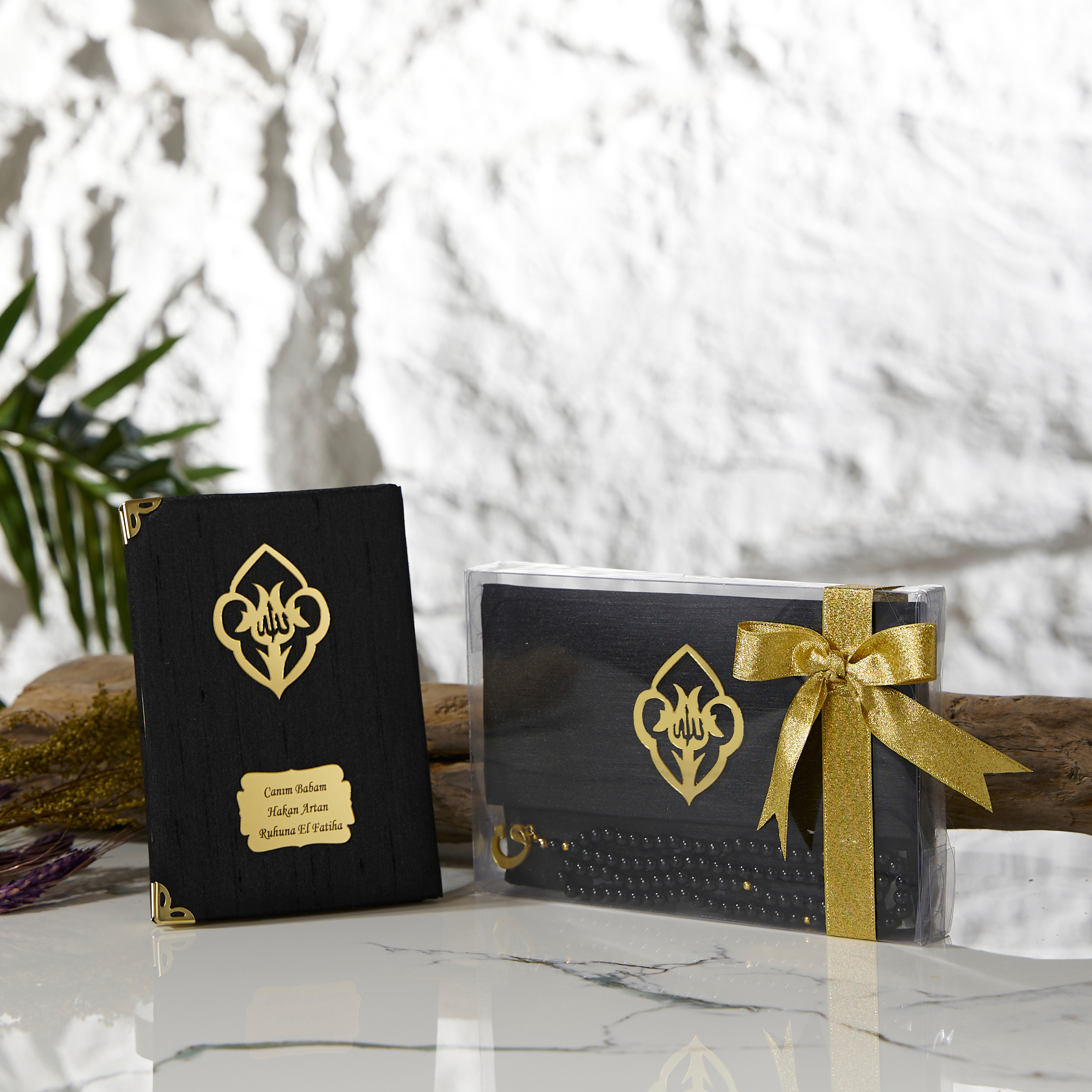 Şantuk Asetat Kutulu Yasin Şerif Seti Kurdelali