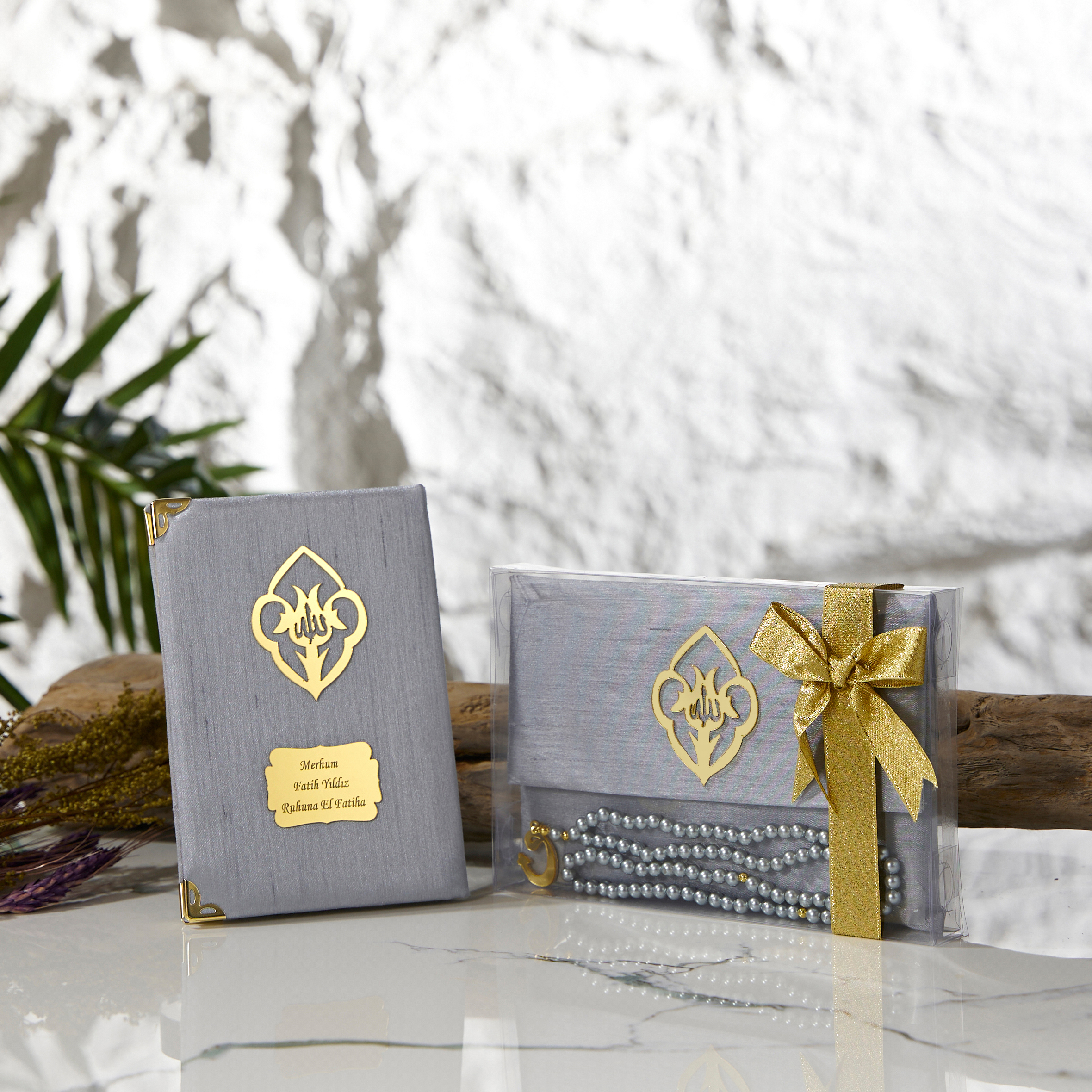 Şantuk Asetat Kutulu Yasin Şerif Seti Kurdelali