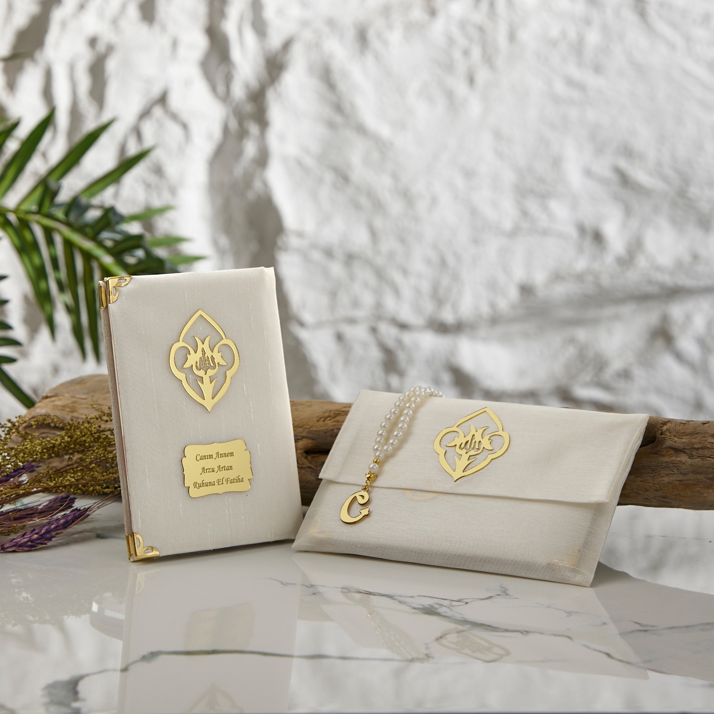 Şantuk Asetat Kutulu Yasin Şerif Seti Kurdelali