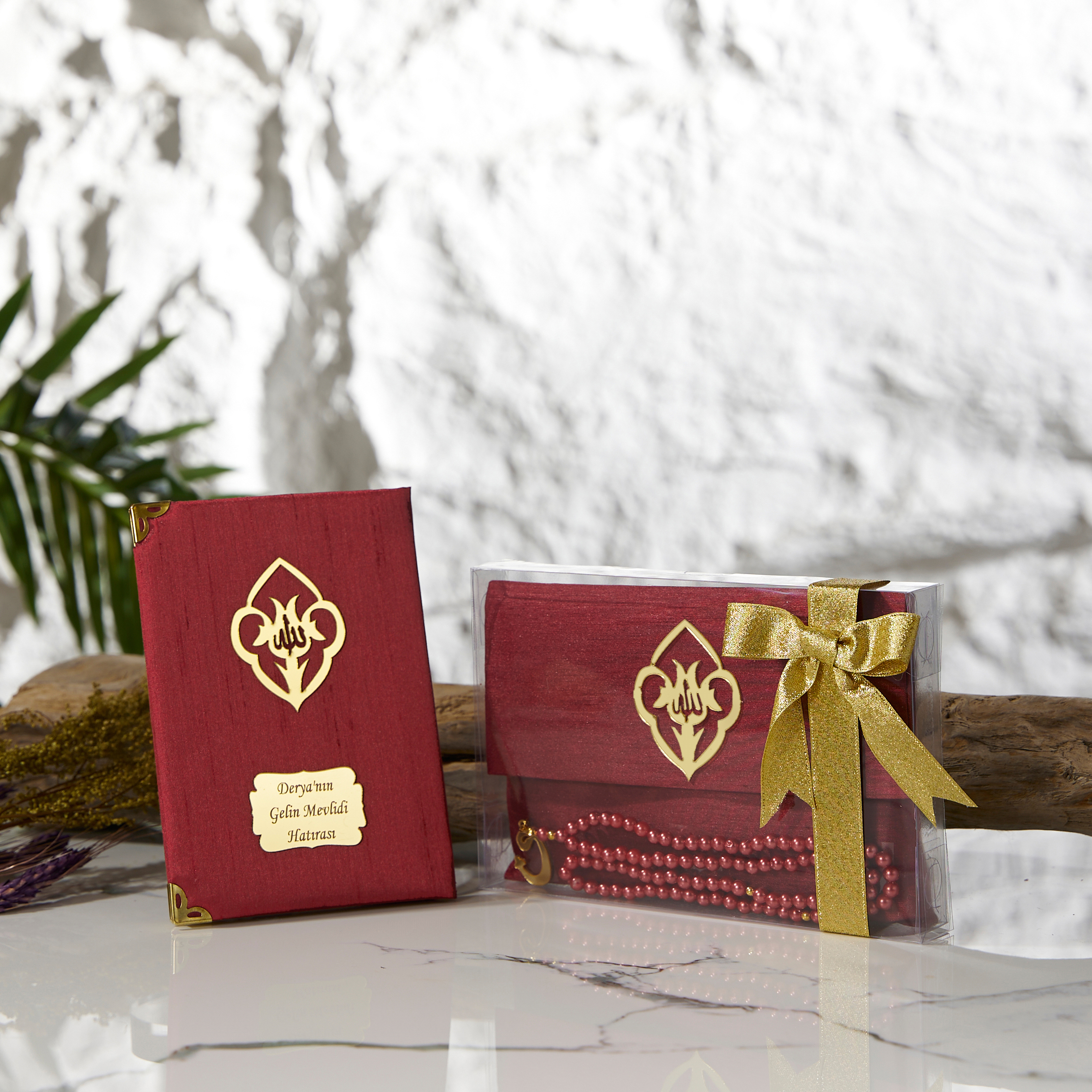 Şantuk Asetat Kutulu Yasin Şerif Seti Kurdelali