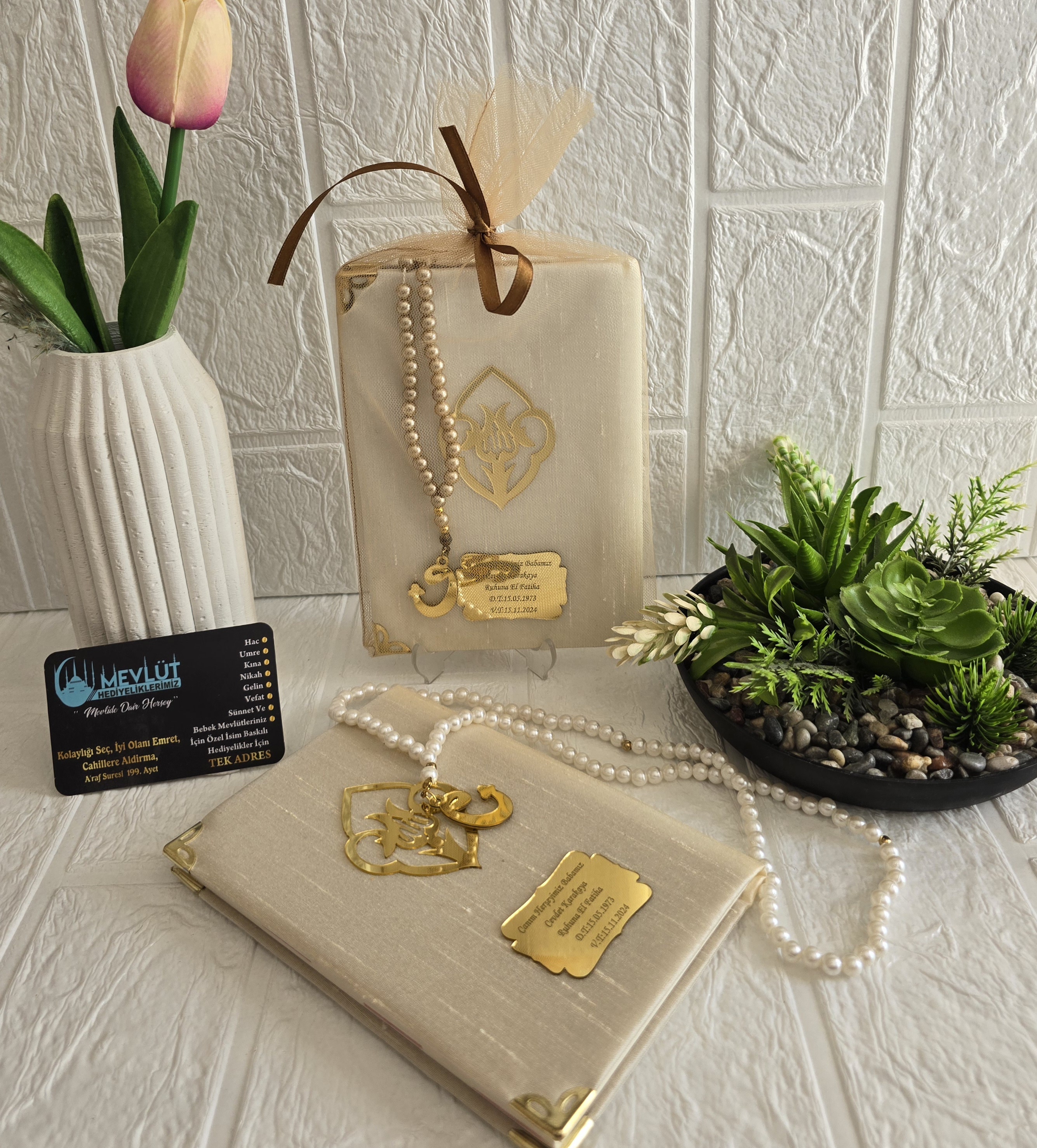 64 syf Tül kesede Tesbihli Ipek Şantuk 