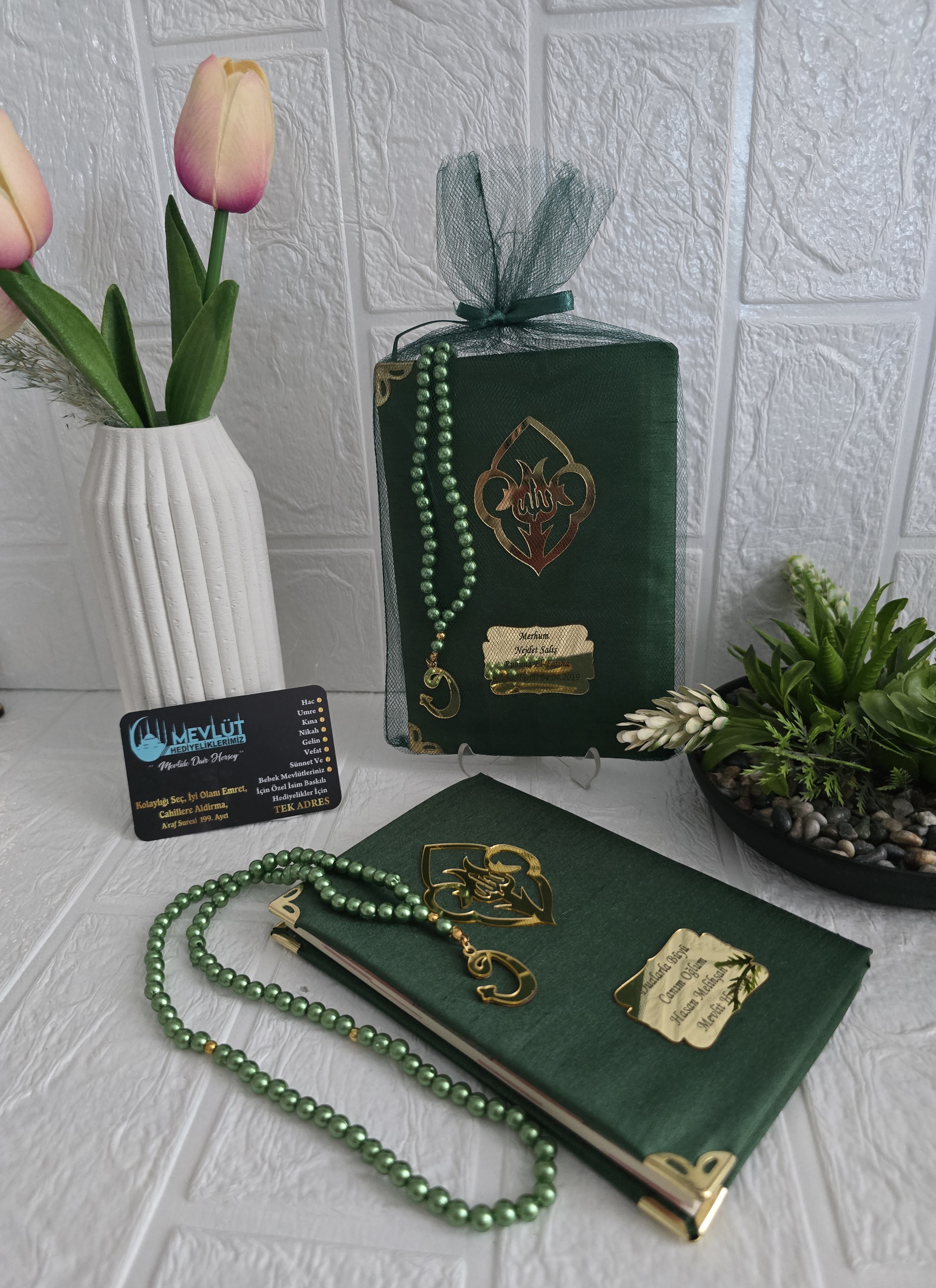 64 syf Tül kesede Tesbihli Ipek Şantuk 